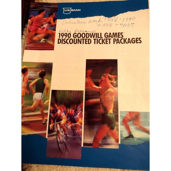 Goodwill Games 1990 Ticket Packages Booklet, Forms & Return Envelope Seattle, WA - Picture 2 of 5